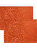 Erwin Müller Jacquard, Baumwollmischung Outdoor-Tischset 2er-Pack Terrassa in orange