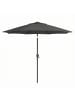 SONGMICS Sonnenschirm Sheld in Grau - (H)246 x Ø327.5 cm