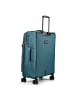 D&N Travel Line 9804 4 Rollen Trolley M 68 cm mit Dehnfalte petrol