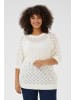 KAFFE curve Strickpullover KCmika in Chalk