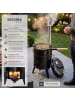 tectake 5in1 Outdoor-Kochkessel aus Stahl, 17l Volumen, emailliert