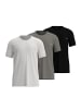 Tom Tailor T-Shirt 3Er Pack Ohio in schwarz-mittel-melange