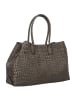 LIEBESKIND BERLIN Chelsea Croco Shopper Tasche Leder 48 cm in nori green