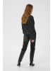 Kaffe Langarm-Bluse KArea Regular fit in Black W. Chalk Dot