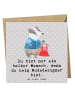 Mr. & Mrs. Panda Klappkarte Modedesigner Herz mit Spruch in Grau Pastell
