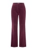 More & More Stretch-Samthose, Bügelfalte in ruby orchid