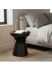 relaxdays Beistelltisch in Schwarz - (H)45 x (Ø)38 cm