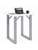 VCM  Holz Bartisch Stehtisch Tisch Tresen Xona 80x80 cm in Silber / Weiß