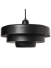 Beliani Pendelleuchten KOLGA in Schwarz - (W) 33 x (H) 154 x (L) 33 cm