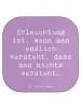 Mr. & Mrs. Panda Untersetzer für Gläser Spruch Erleuchtung Weish... in Lavendeltraum