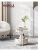 VASAGLE Beistelltisch Lilea in Beige-Weiß - (B)45 x (H)50 x (T)45 cm