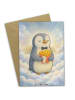 Mr. & Mrs. Panda Grußkarte Pinguin Engel Pommes Design ohne Spruch in Weiß