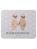 Mr. & Mrs. Panda Maus Pad Faultier Pärchen mit Spruch in Grau Pastell