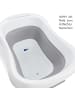 Hauck Badewanne Wash N Fold L - White / Stone - in weiss