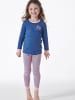 Schiesser Pyjama Girls World in blau, rosa