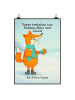 Mr. & Mrs. Panda Poster Fuchs Keks Design mit Spruch in Weiß