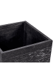 Beliani Outdoor Blumentopf PAROS in Schwarz - (W) 50 x (H) 46 x (L) 50 cm