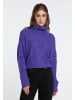 IZIA Strick Rollkragenpullover in Lila