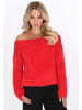 faina Women Sweater in red