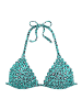 LASCANA Triangel-Bikini-Top in mint-bedruckt