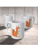 Mr. & Mrs. Panda Kindertasse Eichhörnchen Blume ohne Spruch in Weiß