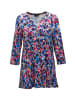 GOLDNER Figurschmeichelndes Drucktunika-Shirt in marine / rot / getupft