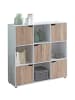 KADIMA DESIGN Sideboard MASSA 89 x 91 x 29 cm Bücherregal mit 9 Fächern Sonoma,