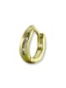 GoldDream Echtgold, 333er Gelbgold Damen Creolen Welle Ohrring ca. 13mm