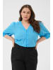 KAFFE curve Langarm - Hemd KCgabby Regular fit in Azure Blue