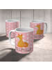 Mr. & Mrs. Panda Plastikbecher Einhorn Fuchs mit Spruch in Rot Pastell