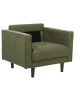Beliani Sessel NURMO in Grün/Braun - (W) 86 x (H) 78 x (L) 74 cm