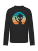 F4NT4STIC Longsleeve Shirt Alien Piece Sonnenuntergang in schwarz