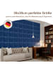 Yalion 4er-Set Wandkissen aus Stoff 30x30cm 3D Gepolsterte Wandpaneele in Marineblau