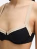 Marc O'Polo Bügel-Bikini-Top Contrast Binding in Black