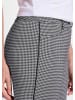 GOLDNER Lange Slim Fit Hose LOUISA in schwarz in schwarz / weiß / gemustert