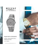 Regent Analog-Armbanduhr Regent Metallarmband silber groß (ca. 40mm)