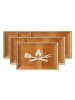 Ritzenhoff & Breker 6er Set Platten Rusty 30 x 20 cm braun in braun
