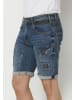 KOROSHI Bermuda Jeans Schnitte Stretch Regular Fit in blau