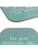 Mr. & Mrs. Panda Glasuntersetzer Spruch Hoffnung Montag mit Spruch in Meeresbrise