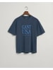 Gant T-Shirt in evening blue