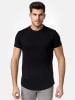 Tazzio T-Shirt Rundhals "E105" - Regular Fit- in Schwarz