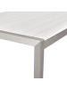 Beliani Esstisch VERNIO in Weiß/Silber - (W) 90 x (H) 76 x (L) 180 cm