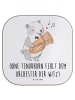 Mr. & Mrs. Panda Tischuntersetzer Tenorhorn Witz mit Spruch in Weiß