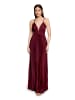 Vera Mont Chiffonkleid mit V-Ausschnitt in Deep Dahlia