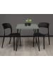 58 aufm Kessel BISTROTISCH Eirena 70x70x75 schwarz matt/Pinie green matt lack