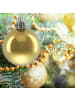relaxdays 50-tlg. Weihnachtskugeln Set in Gold