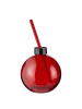Butlers Butlers Kugel SANTA'S BUBBLE m.Trinkhalm 6er-Set in Rot
