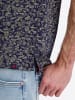 Timezone Bedrucktes Poloshirt Kurzarm Knopfleiste Casual in Dunkelblau
