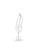 relaxdays 4 x Rankgitter "Blatt" in Braun - (B)30 x (H)100 cm