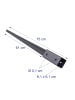 relaxdays 4 x Einschlaghülse in Anthrazit - (B)61 x (H)750 x (T)61 mm